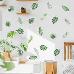 Leaf Wall Stickers Green Plant Decoration