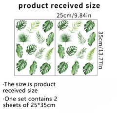 Leaf Wall Stickers Green Plant Decoration