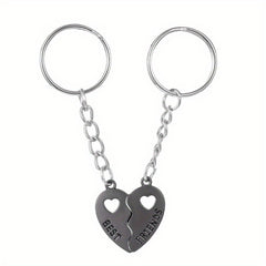 Magnetic Heart Pendant Keychain for Car Keys Backpacks Wallets