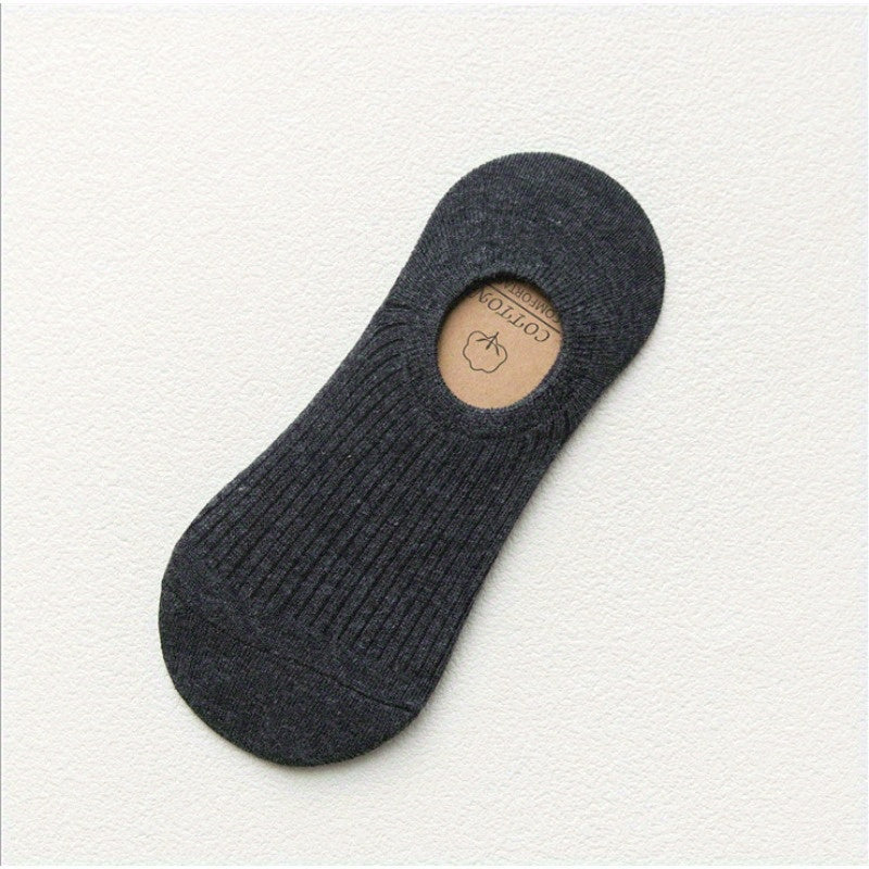 Men's Solid Liner Anklets Socks Soft Breathable Sweat Absorbent