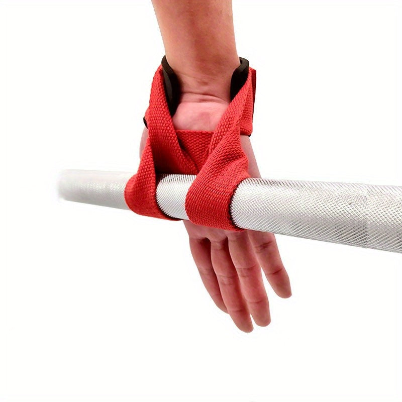 2pcs Non Slip Fitness Wrist Straps Barbell Lifting Wristband