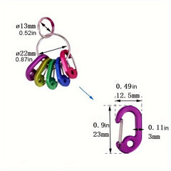 Heavy Duty Metal Keychain Hook for Outdoor Activities