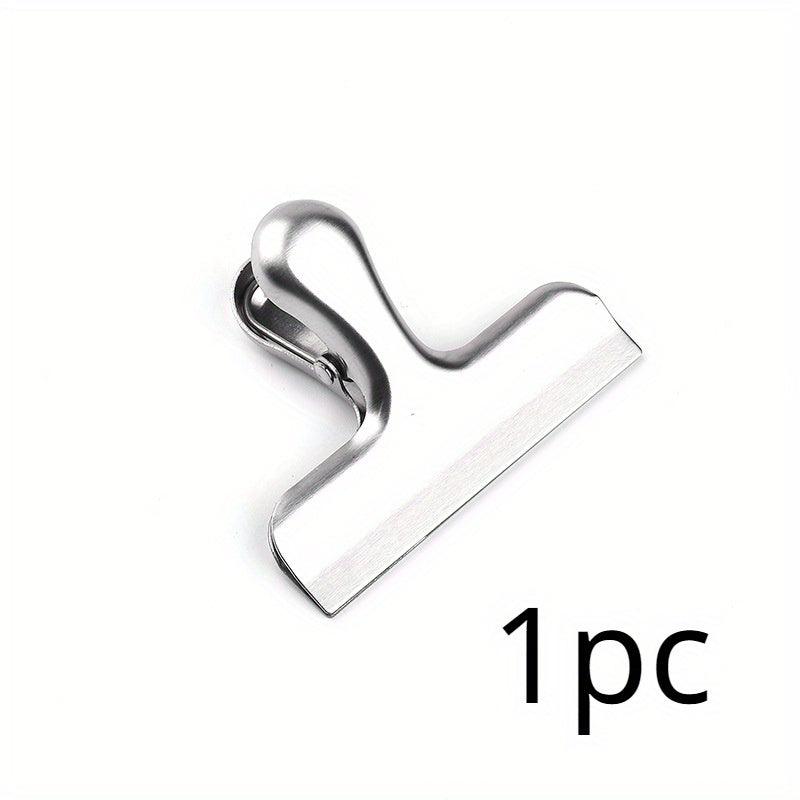 6pcs Wide Metal Chip Clips 7.62cm Stainless Steel Paper Clamps