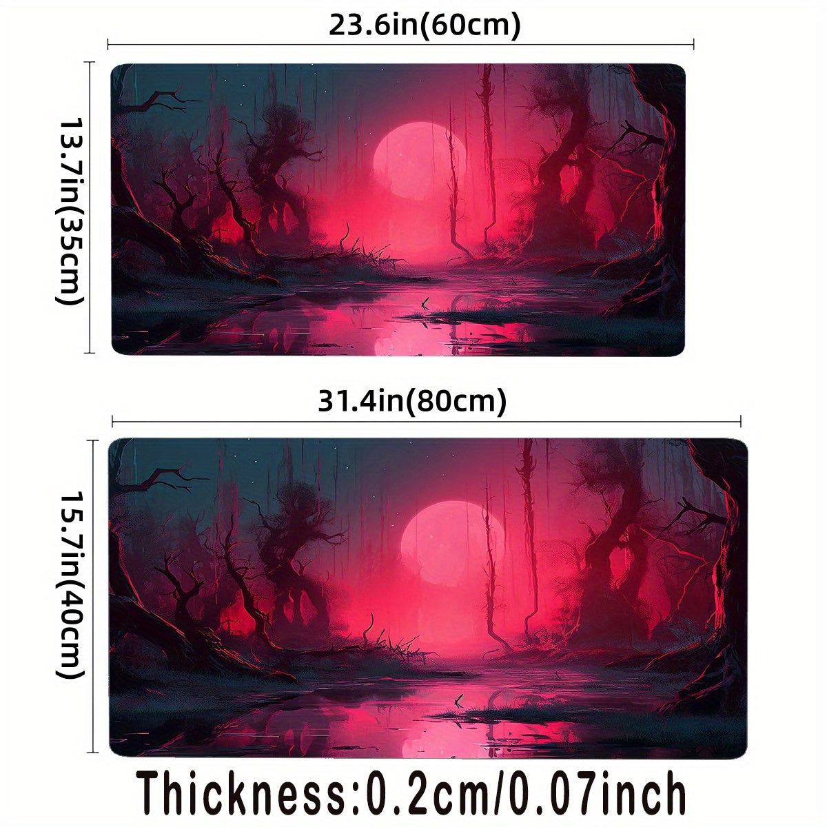Large Size Mouse Pad Anime Game Mat Desktop Mat Christmas Multipl