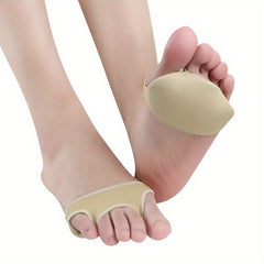 2 Pieces 3 Hole SEBS Cloth Forefoot Pad Women High Heels Half Size Pads