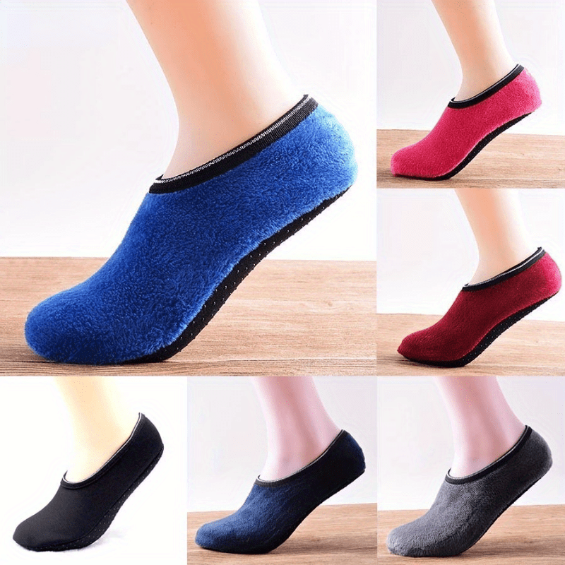 Anti Skid Floor Velvet Socks for Women - Autumn Winter Boat Socks