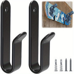 2pcs Horizontal Snowboard Clips Wall Mounted Display Rack