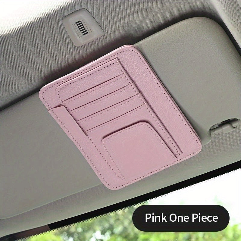 Car Sun Visor Storage Bag Pocket Storage Auto Interior Accessories