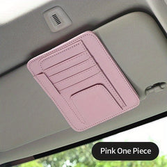 Car Sun Visor Storage Bag Pocket Storage Auto Interior Accessories