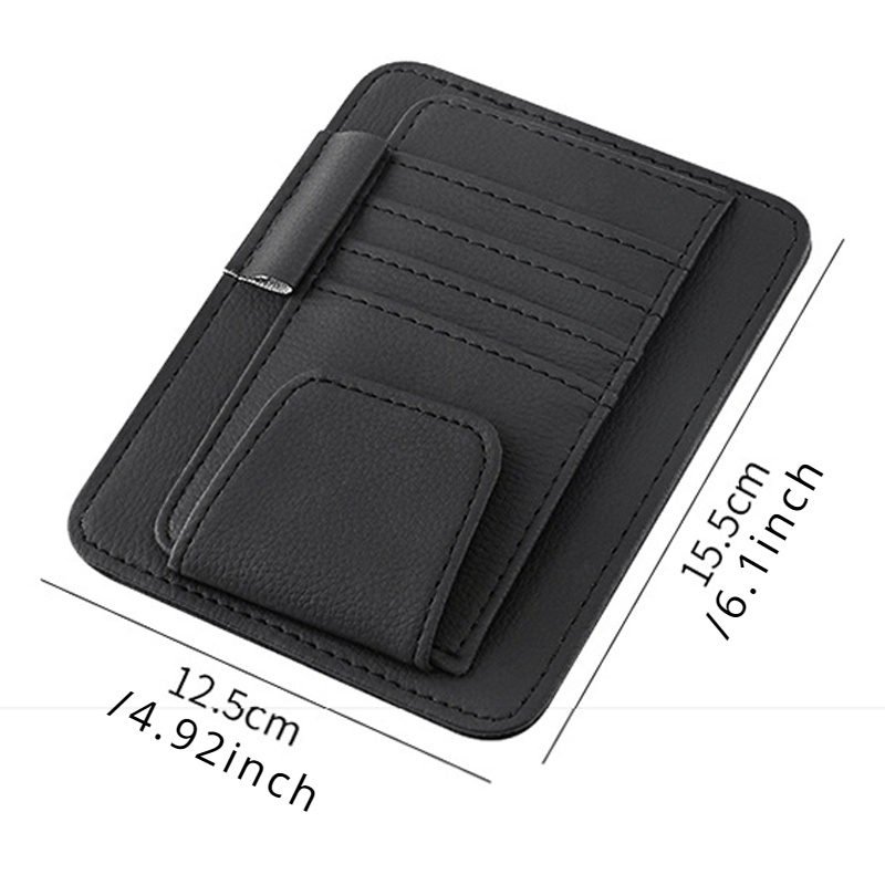 Car Sun Visor Storage Bag Pocket Storage Auto Interior Accessories