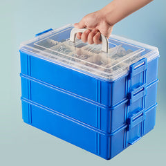 Small 3 Layer Storage Box Stackable Organizer Container