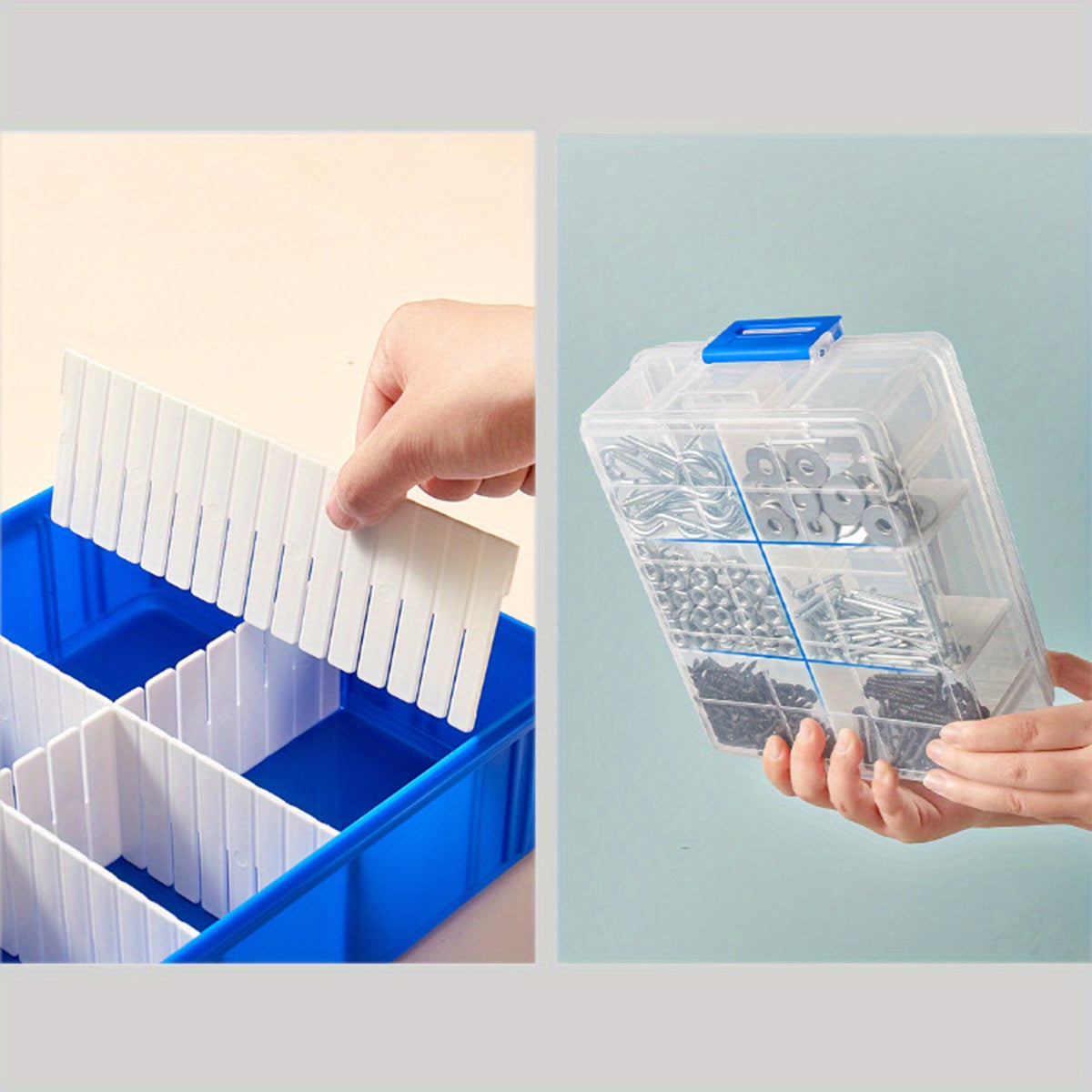 Small 3 Layer Storage Box Stackable Organizer Container
