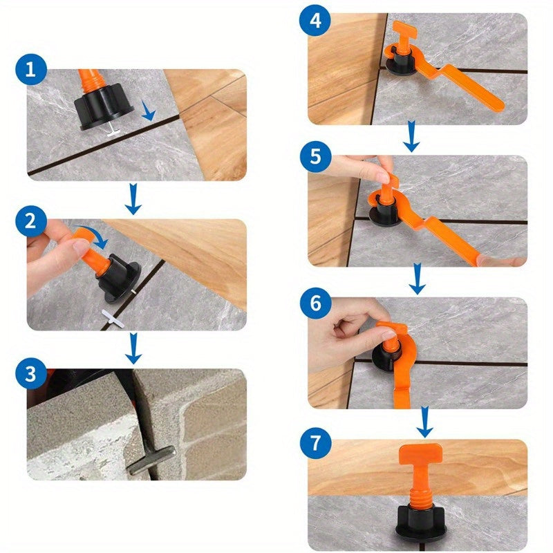 Tile Leveling Tool Cross-shaped Plastic Wall Tile Locator Adjustment Tool
