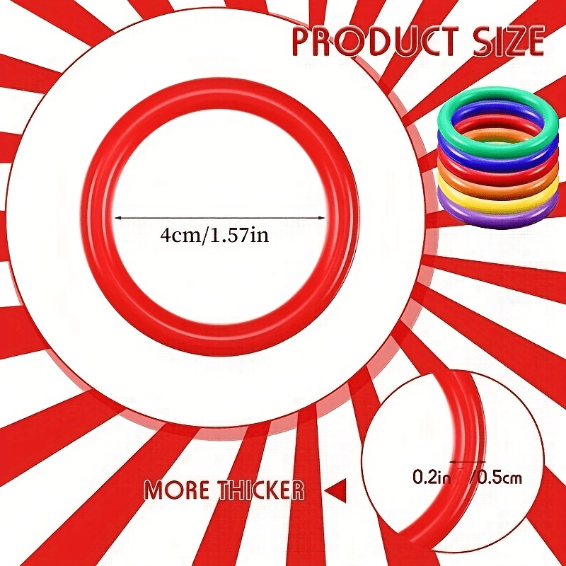 25 Toss Ring Plastic Carnival Toy Halloween Christmas Party Favors