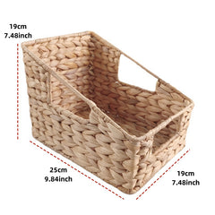 Handwoven Storage Box Natural Materials Office Storage