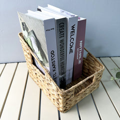 Handwoven Storage Box Natural Materials Office Storage