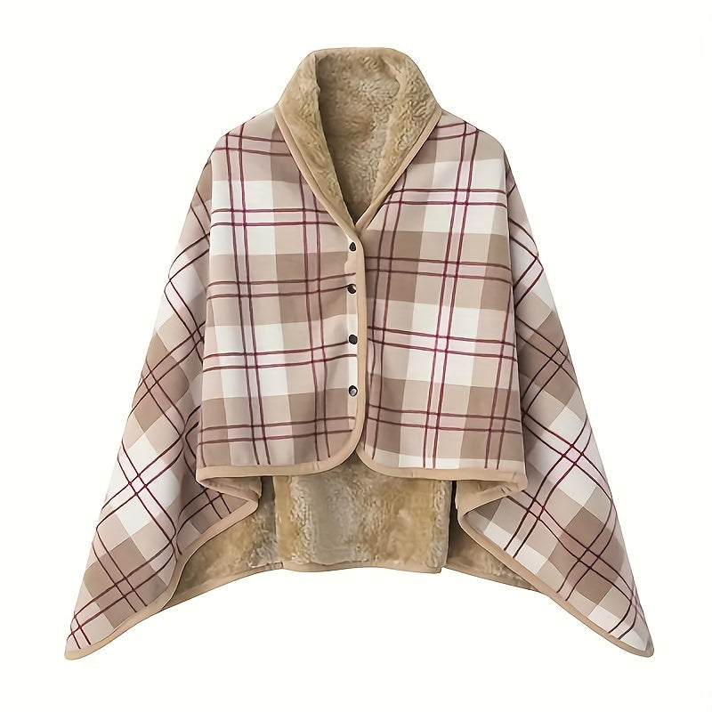 Wearable Blanket Shawl Flannel Office Blanket