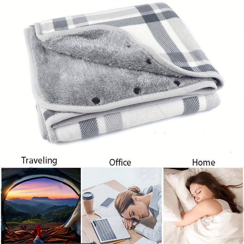 Wearable Blanket Shawl Flannel Office Blanket