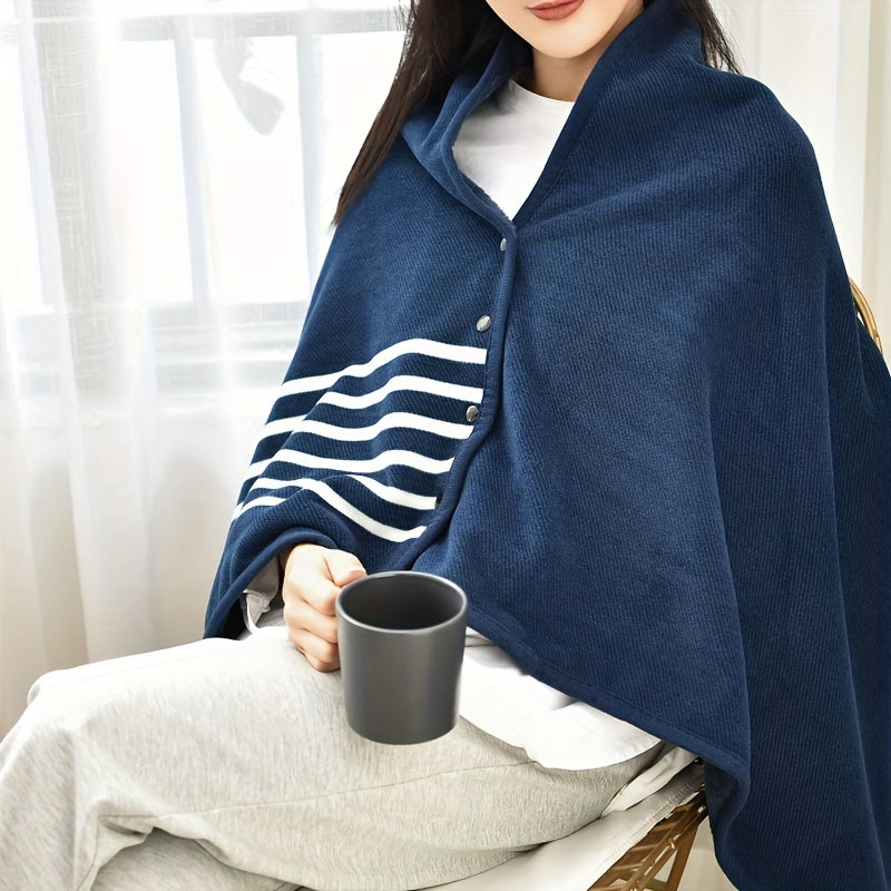 Wearable Blanket Shawl Flannel Office Blanket