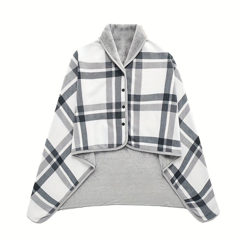 Wearable Blanket Shawl Flannel Office Blanket