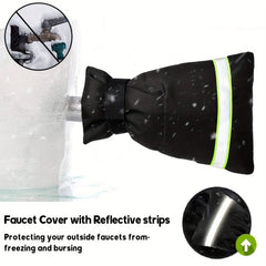 2pcs Faucet Cover for Winter Freeze Protection Spigot with Reflective Strips