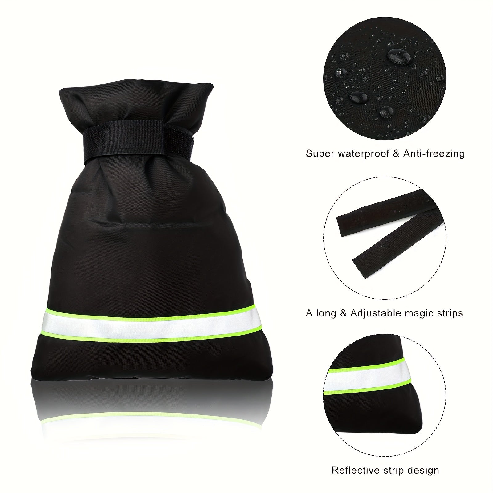 2pcs Faucet Cover for Winter Freeze Protection Spigot with Reflective Strips
