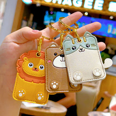 Cat Backpack Pendant Keychain Card Holder
