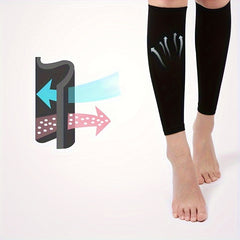 Unisex Compression Knee Pads Open Toe Breathable Foot Socks