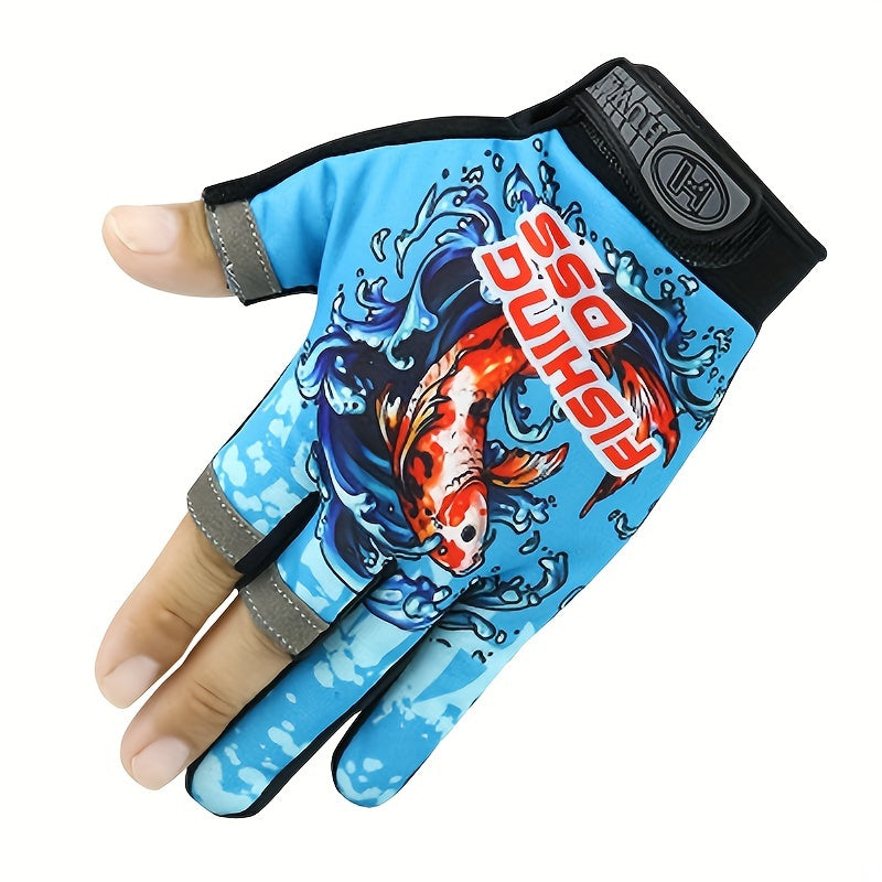 Breathable Fingerless Fishing Gloves for Spring & Summer Fishing