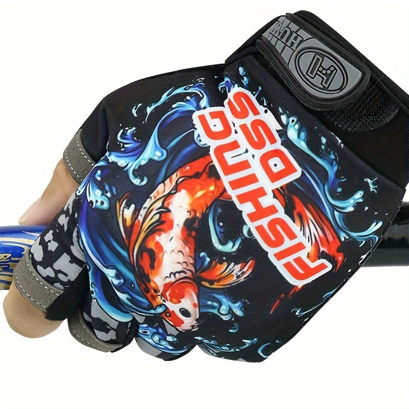 Breathable Fingerless Fishing Gloves for Spring & Summer Fishing