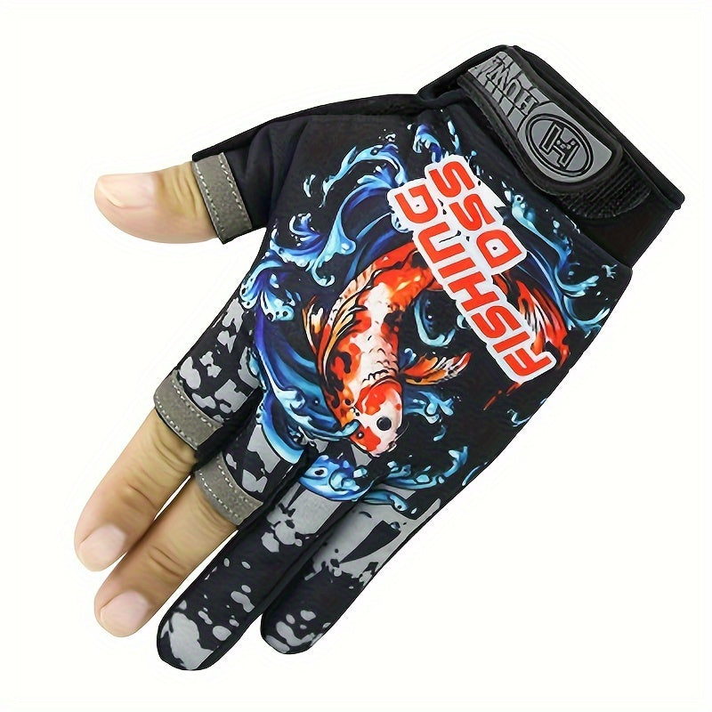 Breathable Fingerless Fishing Gloves for Spring & Summer Fishing
