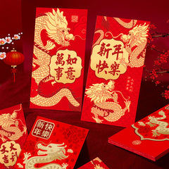 Dragon Year Red Packet Cartoon Dragon Zodiac Creative 3D Lucky Red Packet