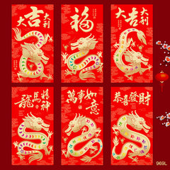 Dragon Year Red Packet Cartoon Dragon Zodiac Creative 3D Lucky Red Packet