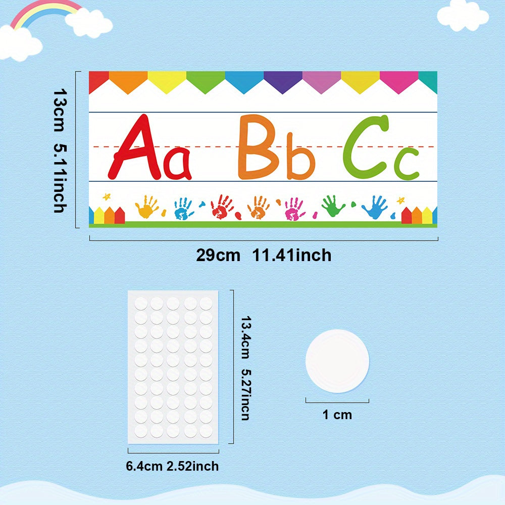 Alphabet & Numbers Wall Decor Set for Classroom & Homeschool