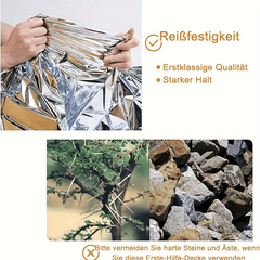 10pcs Emergency Survival Thermal Blankets Waterproof Windproof Reusable