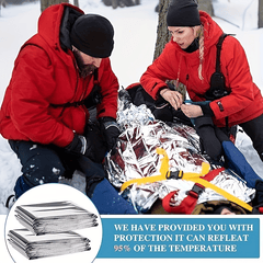 10pcs Emergency Survival Thermal Blankets Waterproof Windproof Reusable