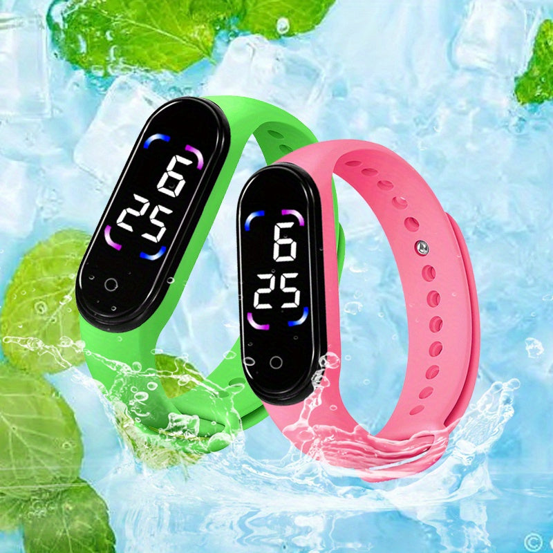 1pc Outdoor LED Electronic Watch Digital Sports Watch Christmas Gift
