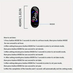 1pc Outdoor LED Electronic Watch Digital Sports Watch Christmas Gift