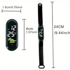 2 Pcs Touch LED Digital Watch Waterproof Sports Electronic Watch