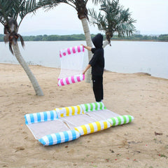Inflatable PVC Lounger Floating Row Water Hammock