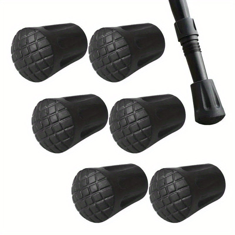 10pcs Anti slip Rubber Cane Tips Protective Tips Hiking Poles Tips