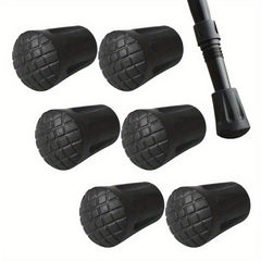 10pcs Anti slip Rubber Cane Tips Protective Tips Hiking Poles Tips