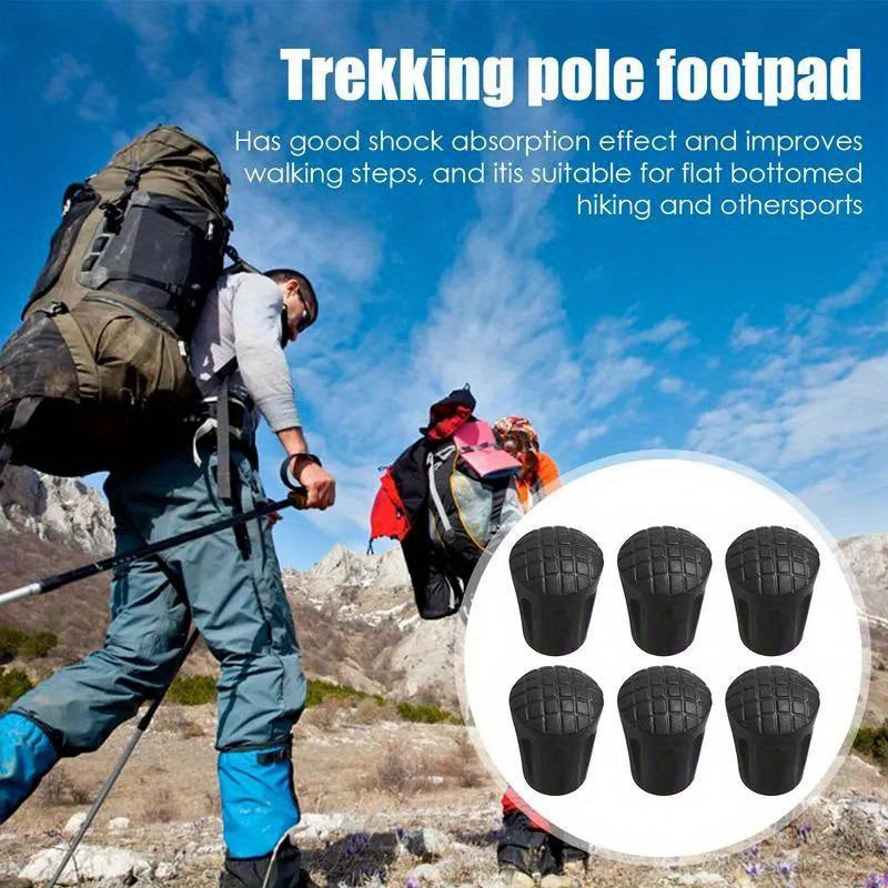 10pcs Anti slip Rubber Cane Tips Protective Tips Hiking Poles Tips