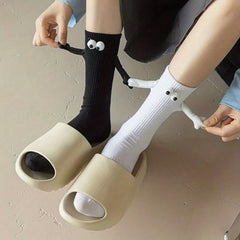 Men's Unisex Holding Hands Crew Socks Novelty Comfy Casual Style Winter & Autumn