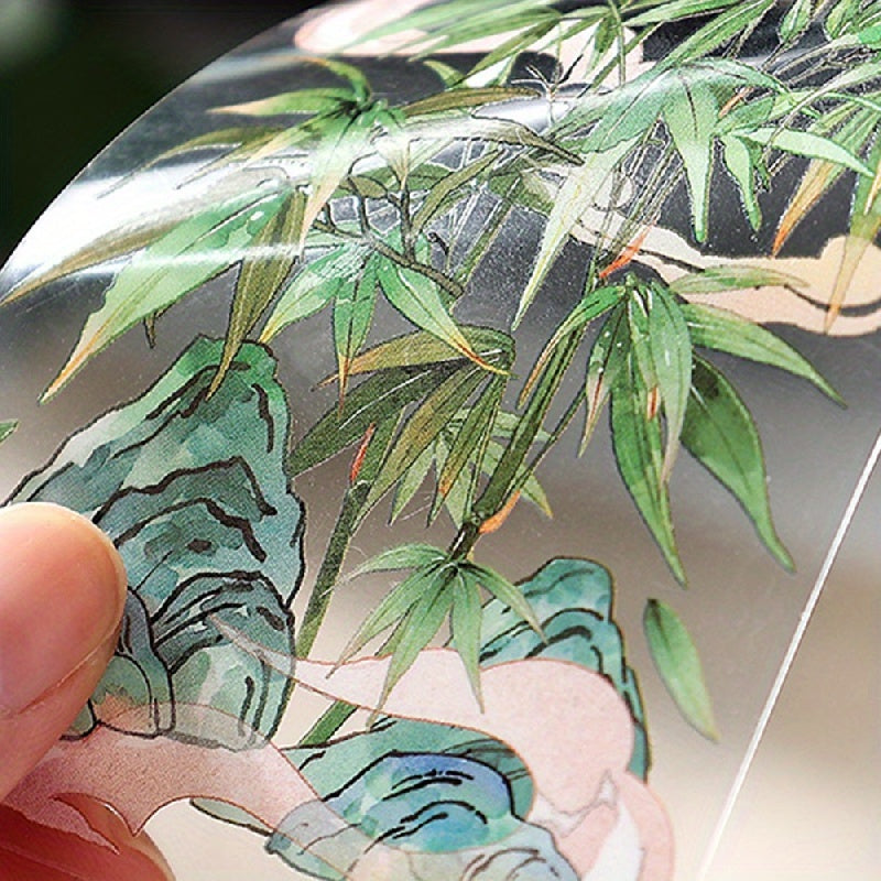 Nat Style Flower & Bird Stickers 3 Sheets Idle Garden Flowers Series