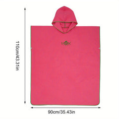 Surf Beach Towel Poncho Changing Robe Quick Dry Microfibres Toweling