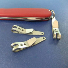 5pcs Stainless Steel Bag Belt Clip Outdoor Camping Hiking