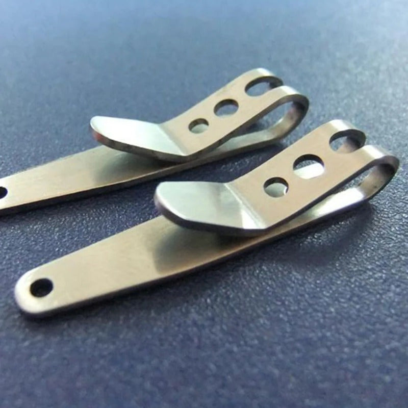 5pcs Stainless Steel Bag Belt Clip Outdoor Camping Hiking