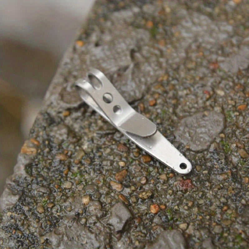5pcs Stainless Steel Bag Belt Clip Outdoor Camping Hiking