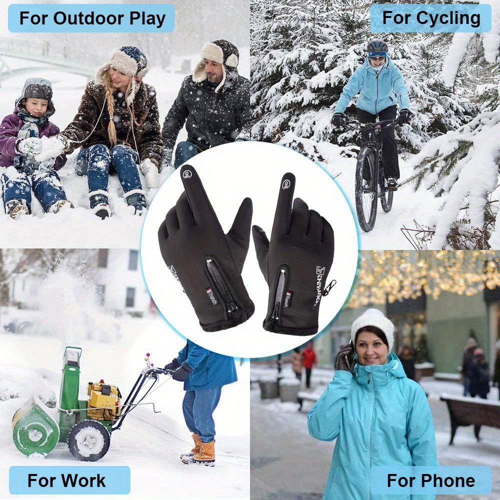 Winter Warm Gloves Touch Screen Driving Gloves Windproof Anti Slip Sports Gloves